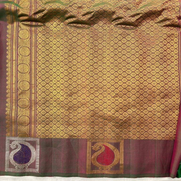 Dual shade meena gadwal saree - view 3