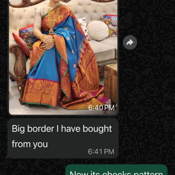 Customer review of Gadwal saree from Srilatha Gadwal Saree House