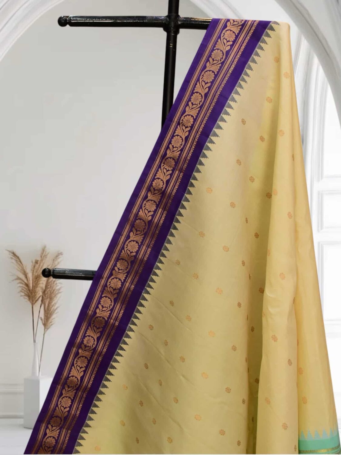 Rama Green and Blue Ganga Jamuna Gadwal Saree