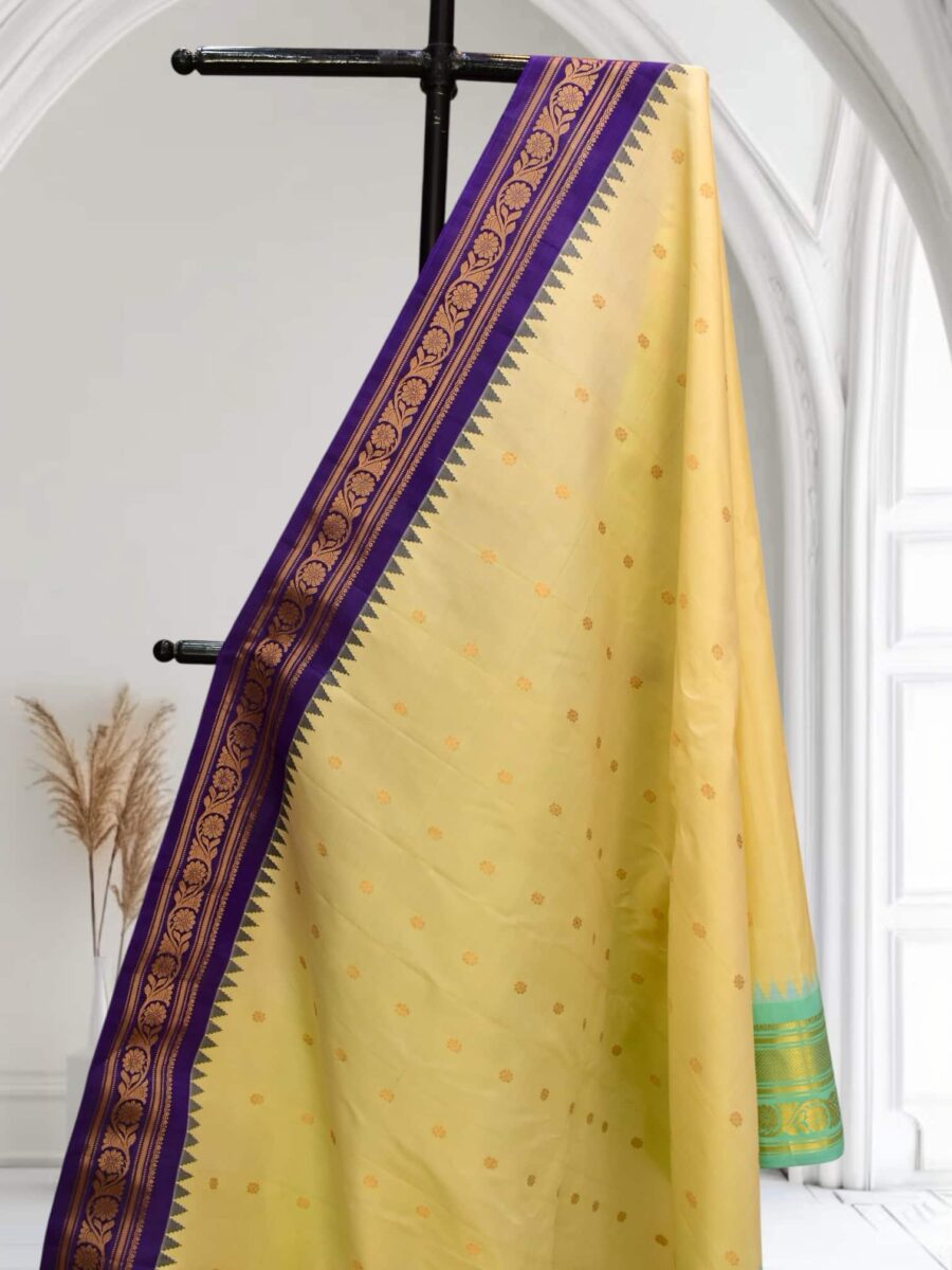 Rama Green and Blue Ganga Jamuna Gadwal Saree
