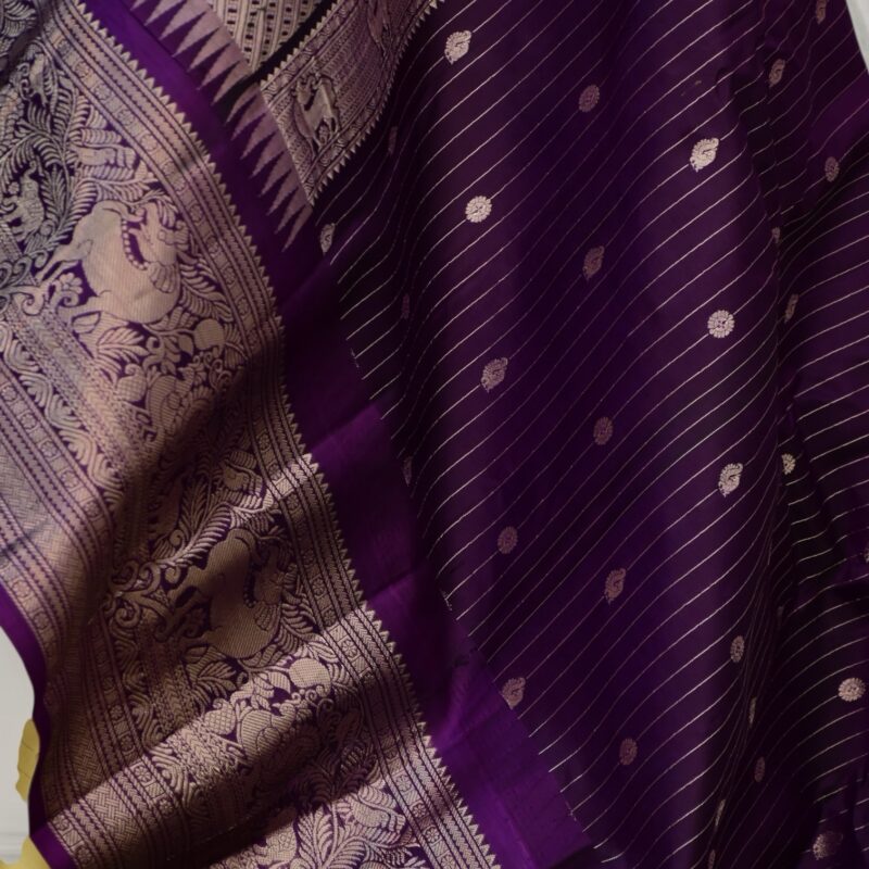 Rama Green Pure Silk Saree - view 8