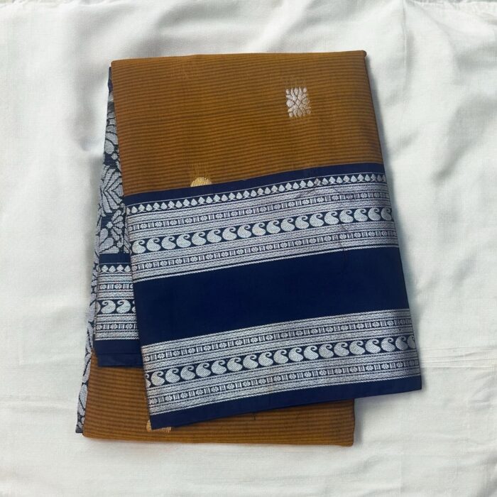 Mustard Semi Gadwal Saree