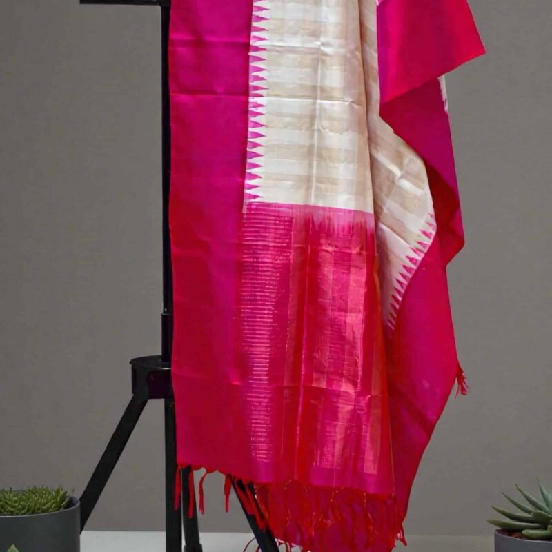 Cream gadwal duppata Copy - view 2