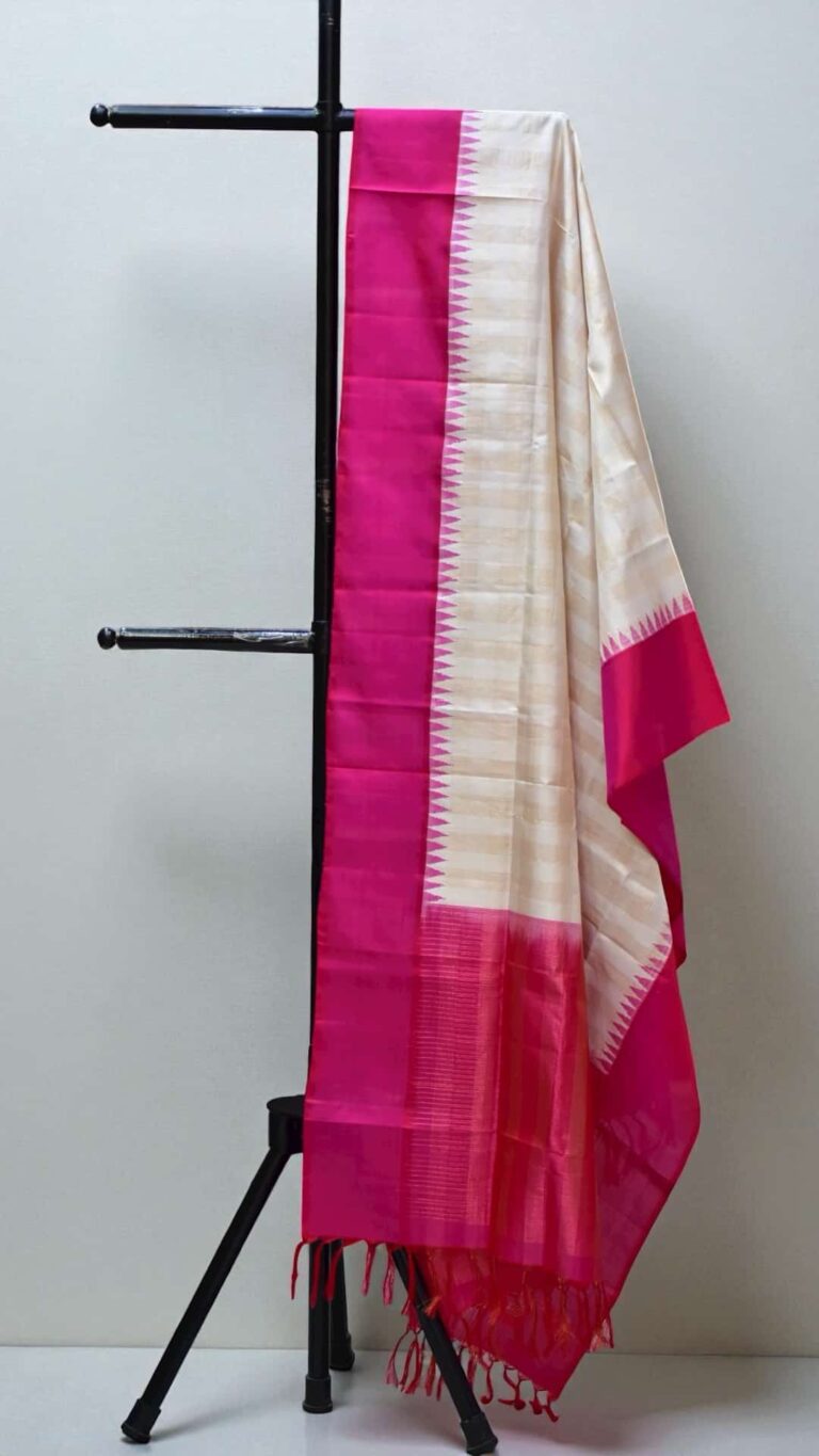 Cream gadwal duppata Copy - view 3