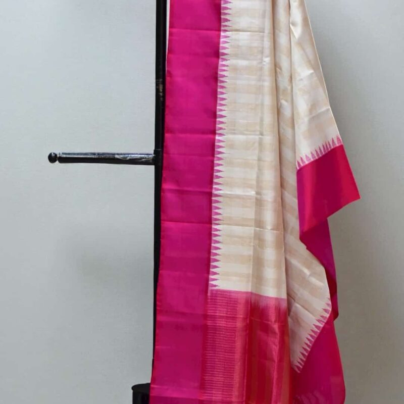 Cream gadwal duppata Copy - view 4