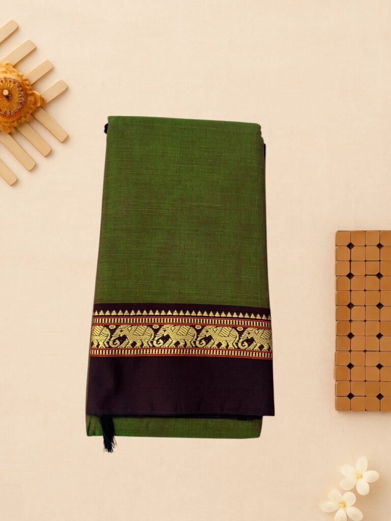 Leaf green Mercerized Cotton