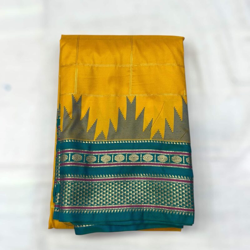 Yellow semi Gadwal - view 2