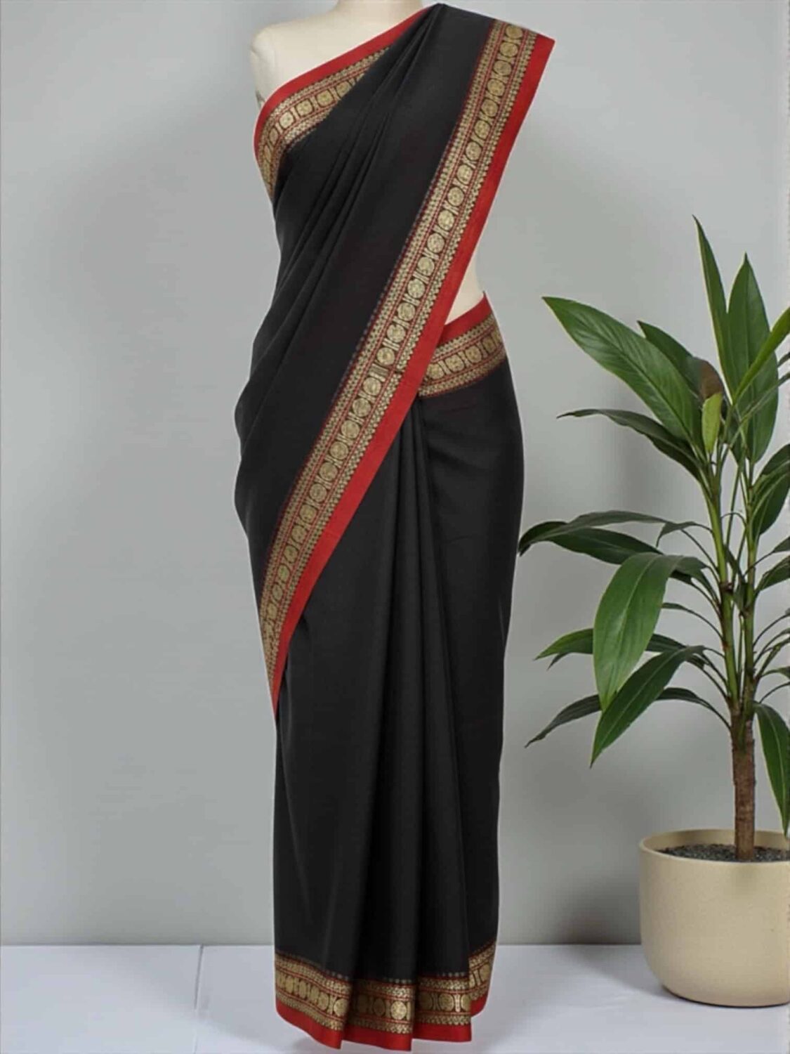 Black Pure Mercerised Cotton