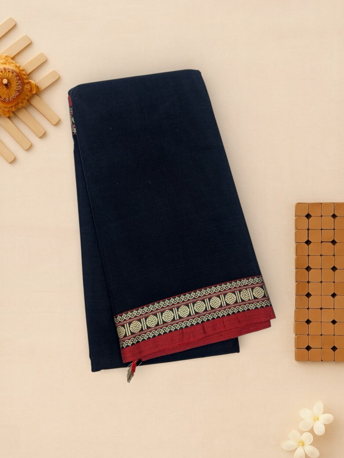 Black Pure Mercerised Cotton