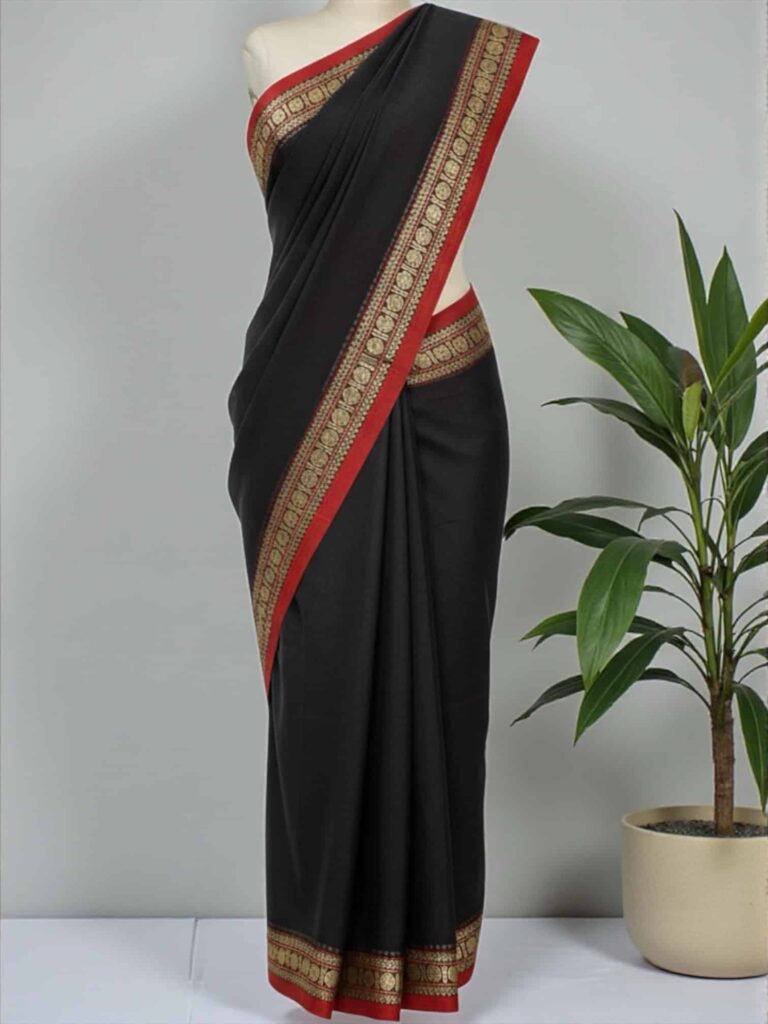 Black Pure Mercerised Cotton