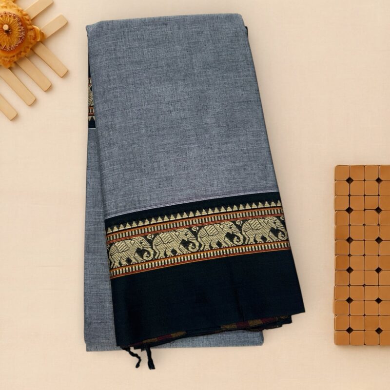 grey Pure Mercerised Cotton