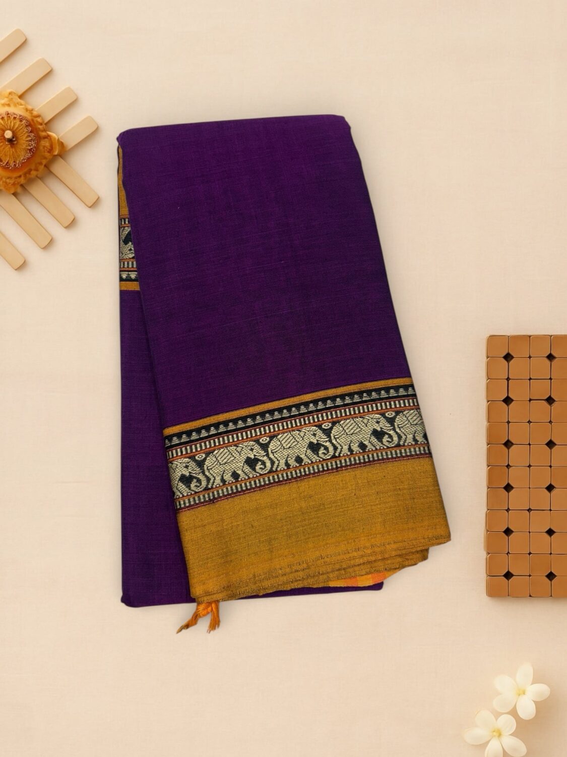 Purple Pure Mercerised Cotton