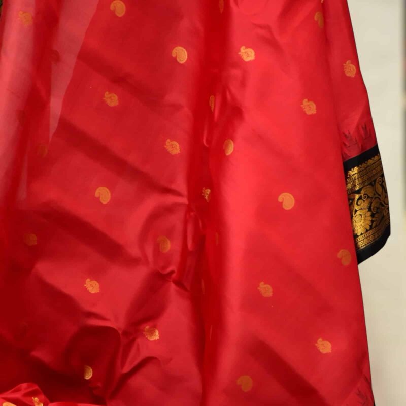 Black-red  vintage pure gadwal - view 2
