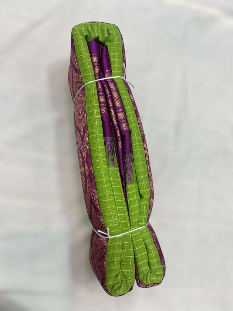 Green Cotton Gadwal Saree