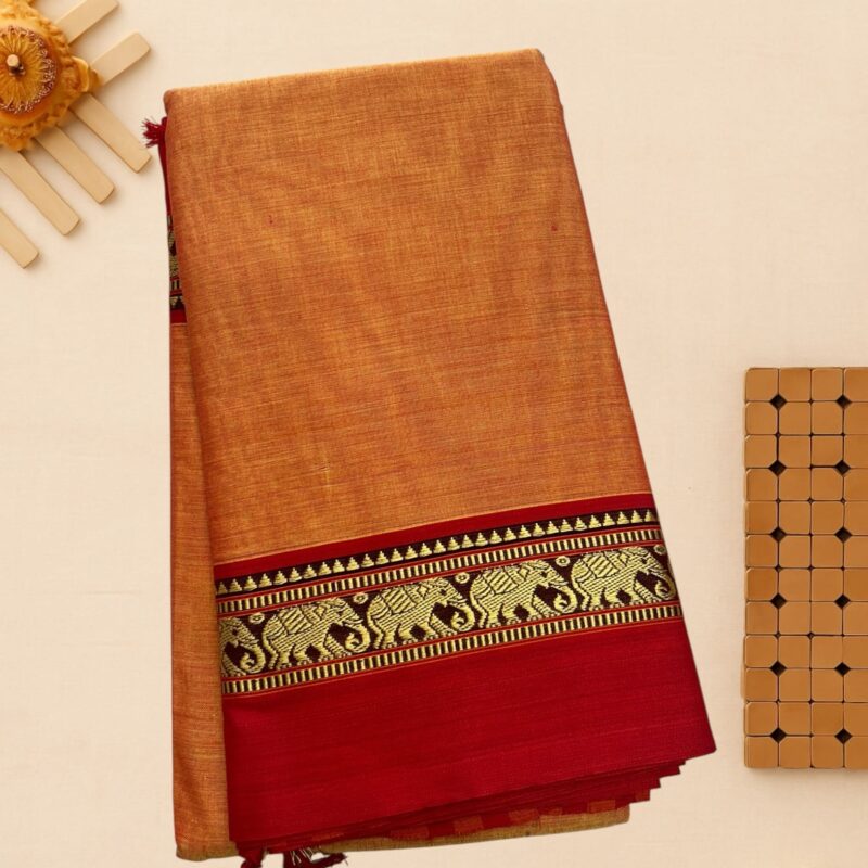 Mustered yellow pure  cotton