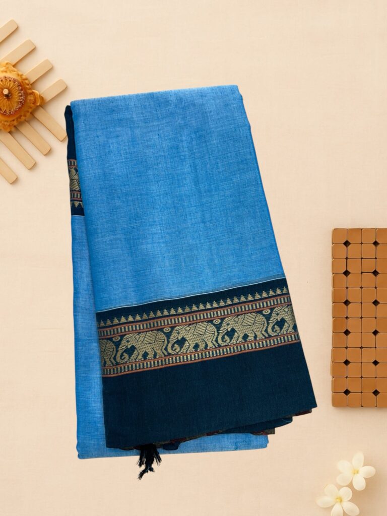 Skyblue mercerised cotton