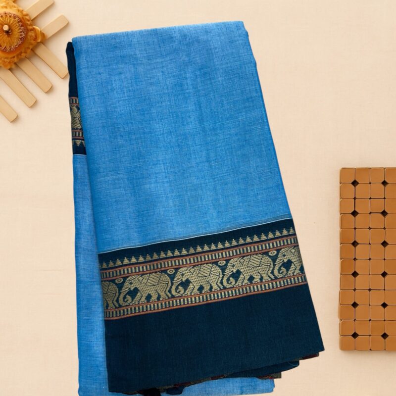 Skyblue mercerised cotton