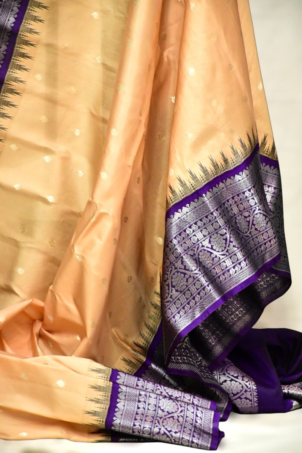 Tusser with purple pure gadwal