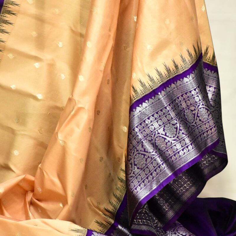 Tusser with purple pure gadwal - view 4