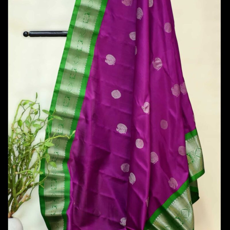 Pink Pure Silk Saree - view 2