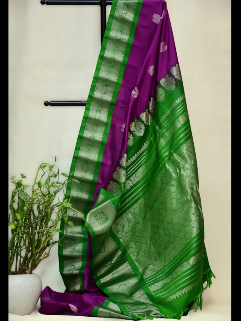 Pink Pure Silk Saree - view 3