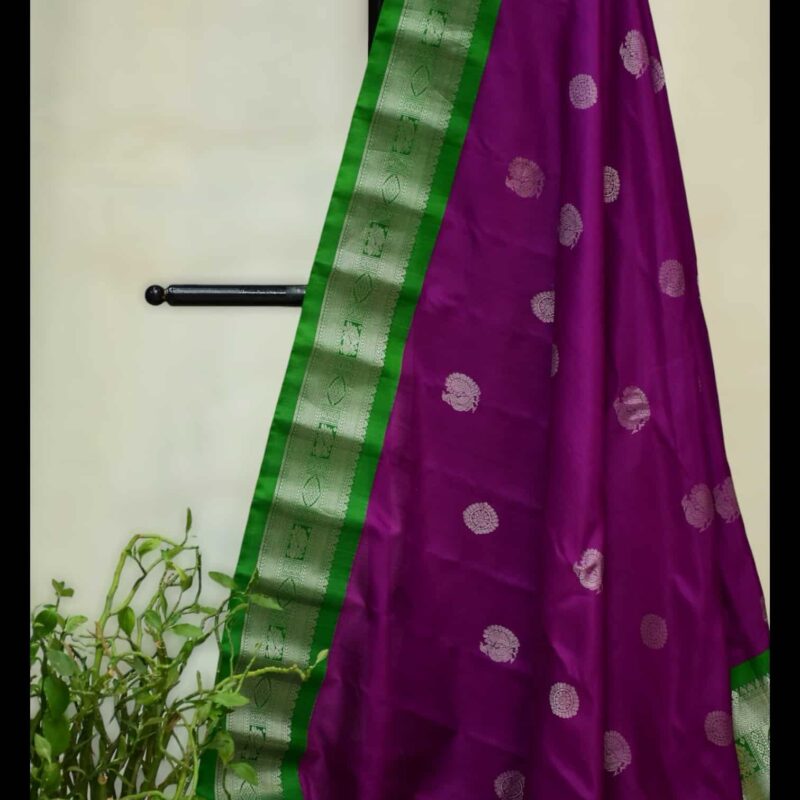 Pink Pure Silk Saree