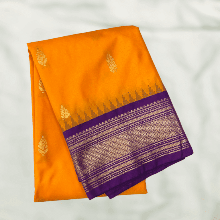 Mango Yellow Purple Semi Gadwal