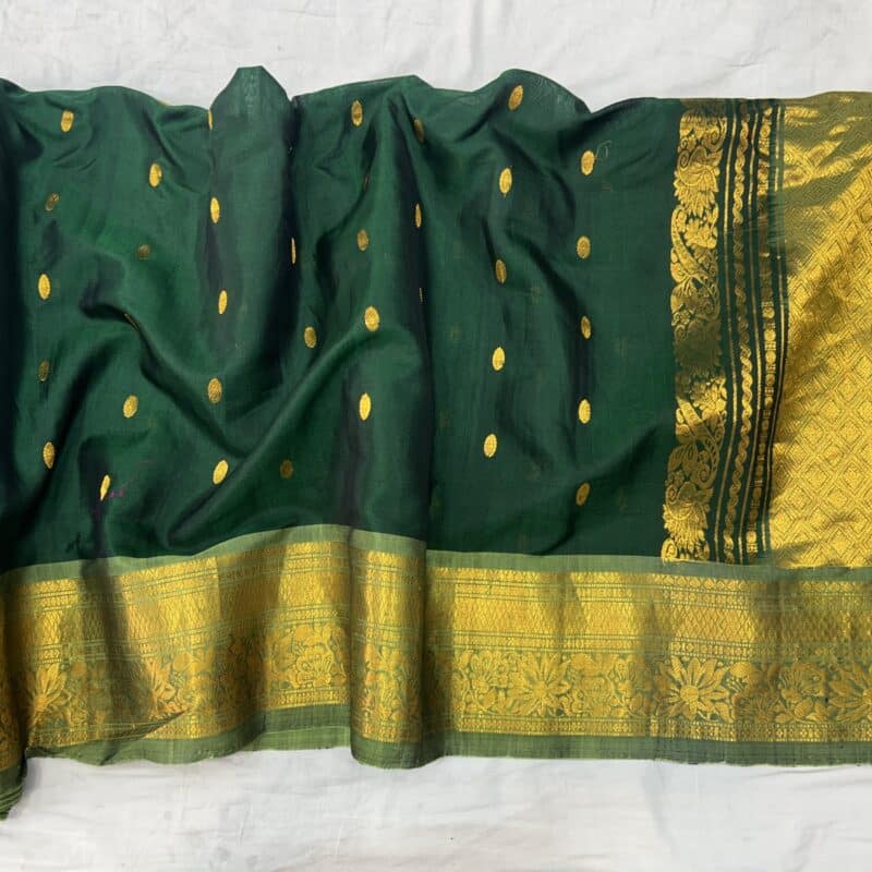 Bottle Green Handloom Pure Sico