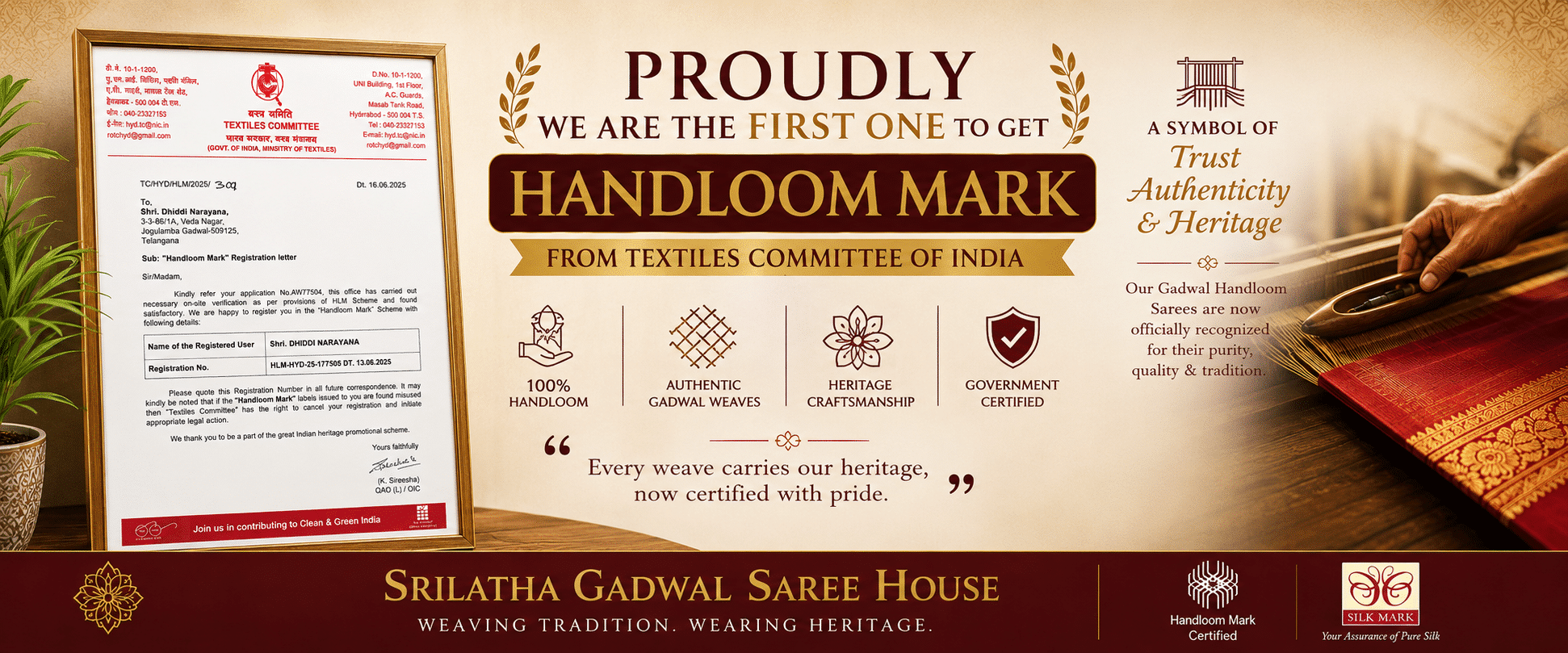 Gadwal sarees - Srilatha Gadwal Saree House