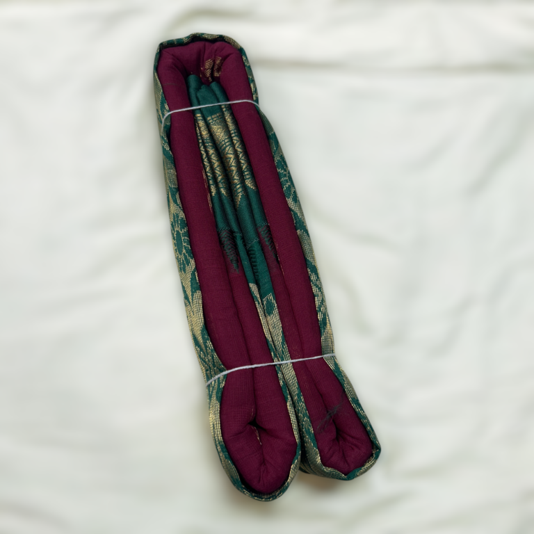 Wine Maroon Pure Cotton Gadwal Saree